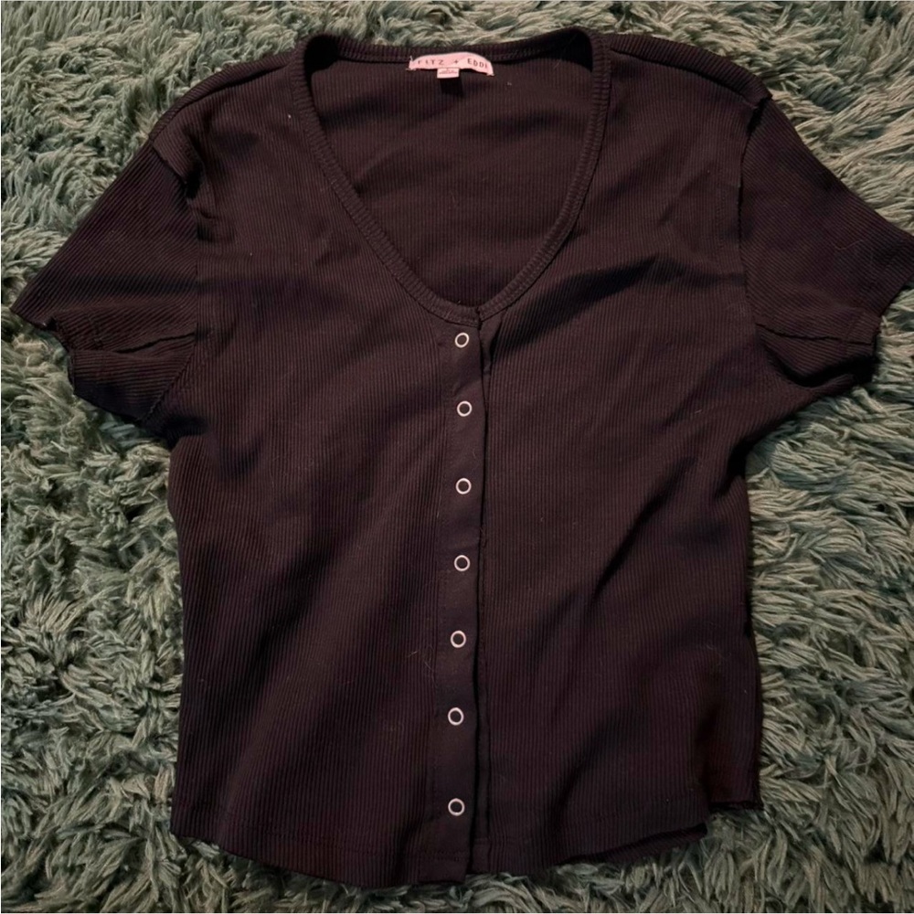 fitz & eddi silver button up